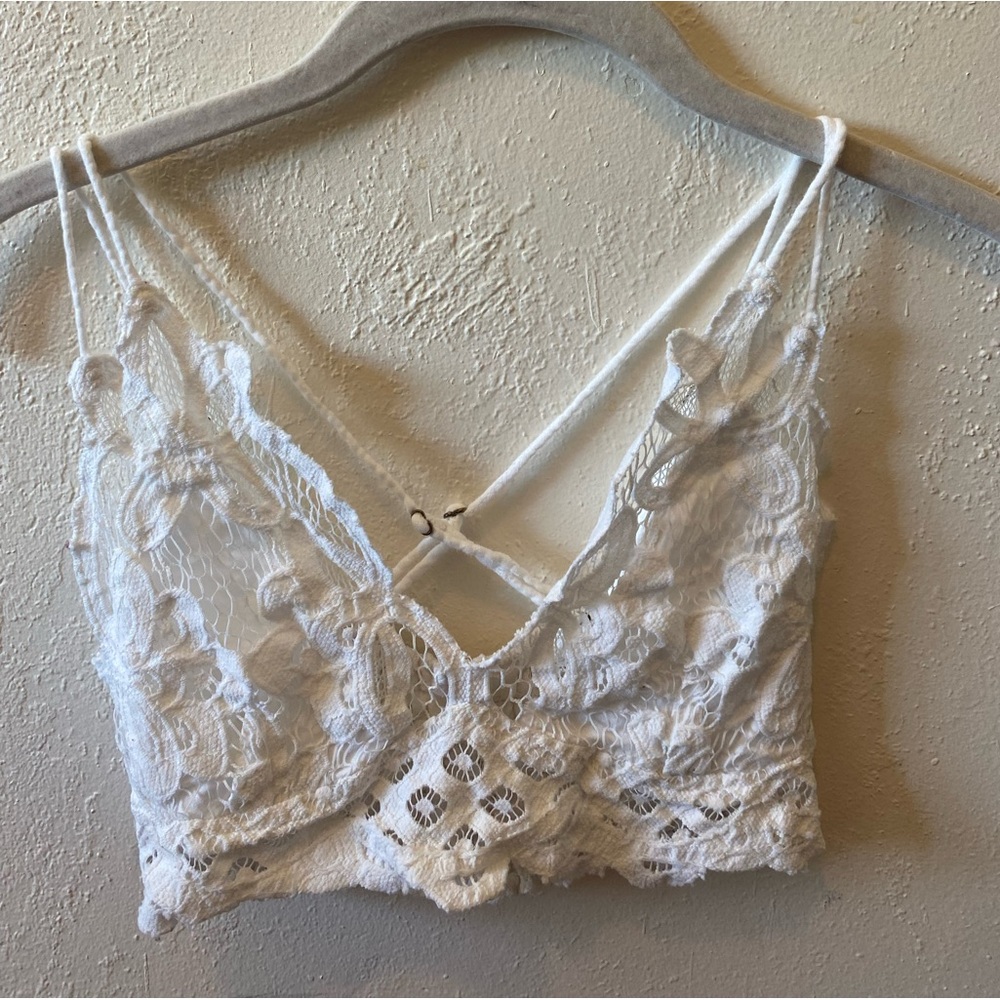 Free People White Bralette